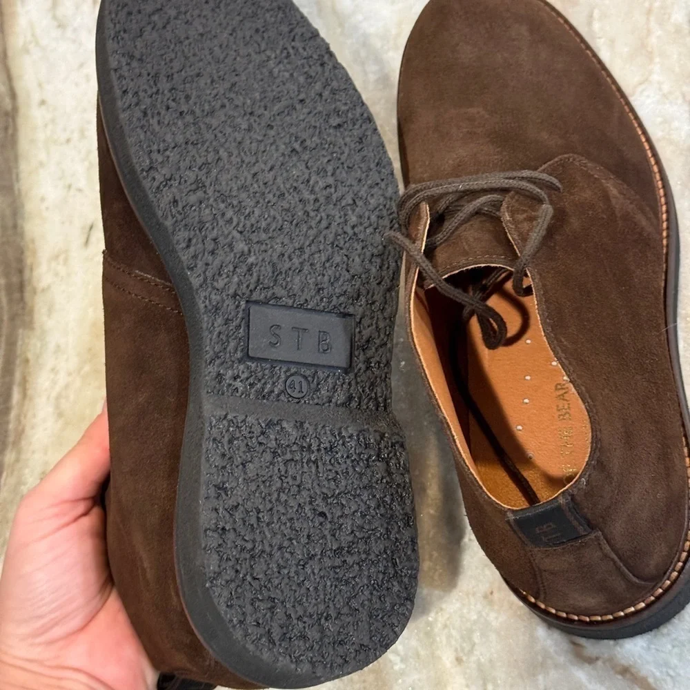 Men's STB SHOE THE BEAR Kip Desert Brown Suede Chukka Boots- Size 41